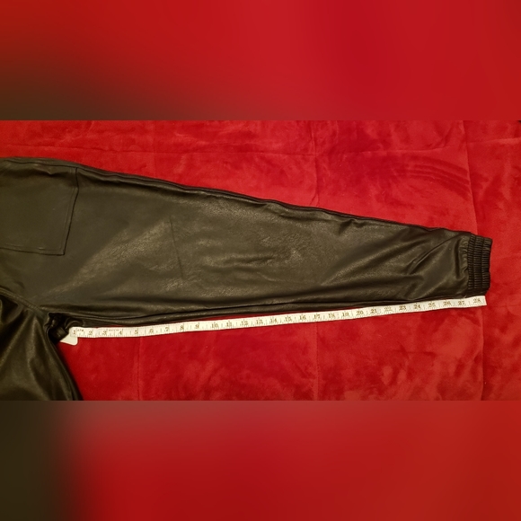 Vegan Leather Joggers - Picture 7 of 7